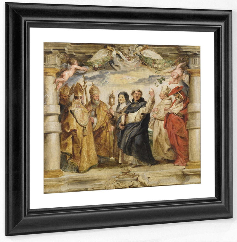 The Defenders Of The Eucharist By Peter Paul Rubens Fine Art Print