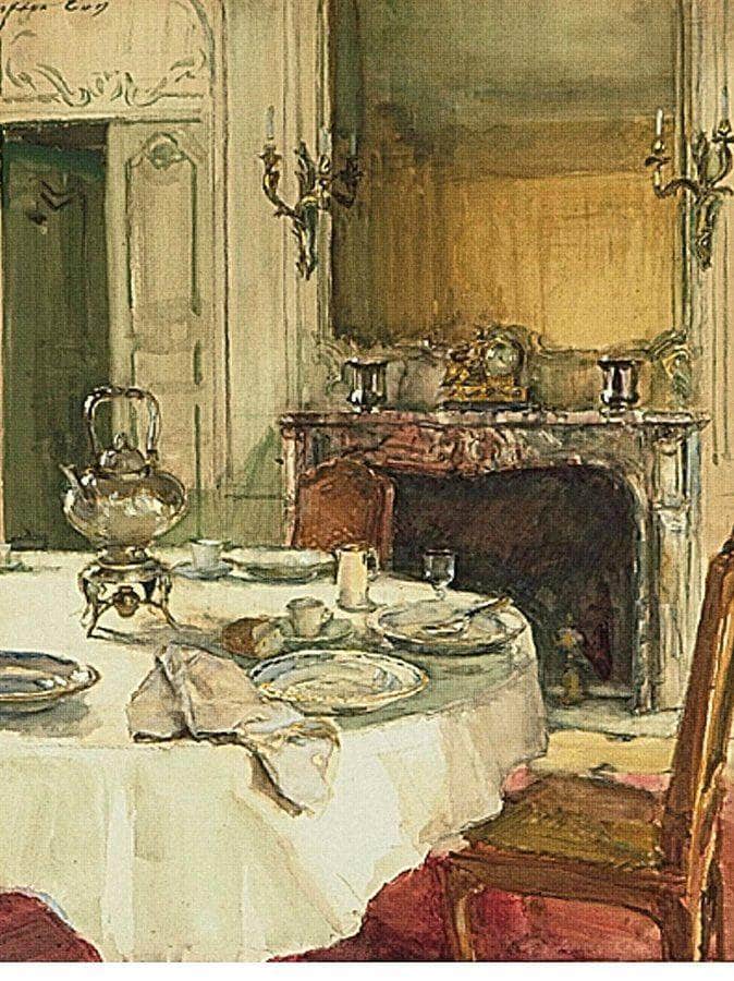 The Dejeuner By Walter Gay Fine Art Print