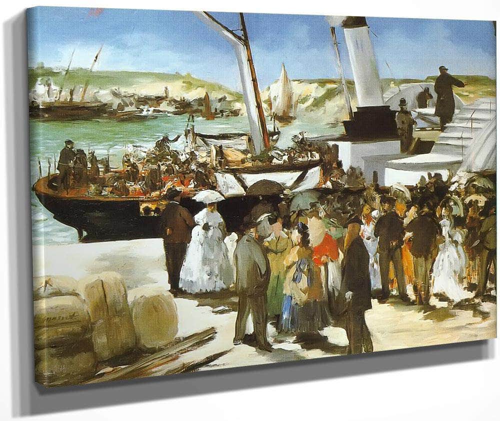 The Departure Of The Folkestone Boat By Edouard Manet Fine Art Print