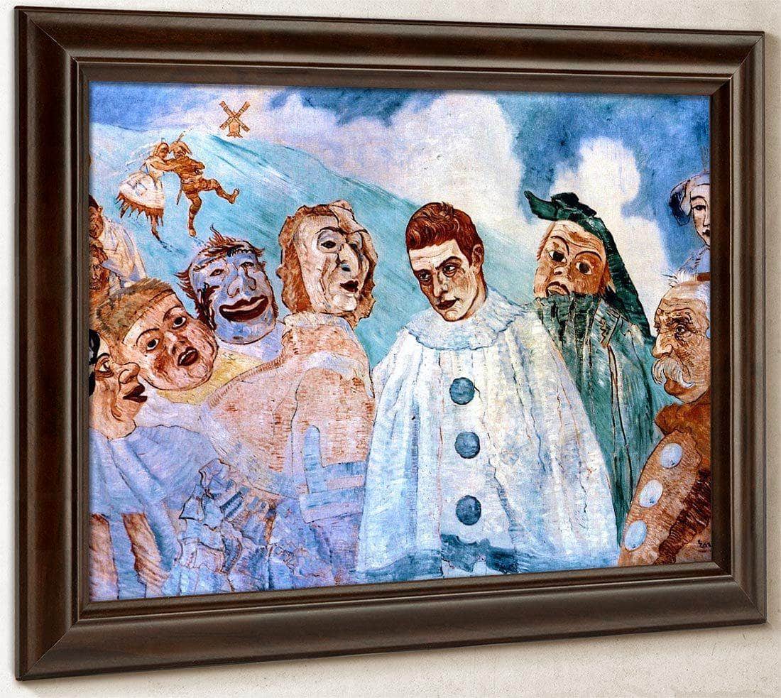 The Despair Of Pierrot By James Ensor Fine Art Print
