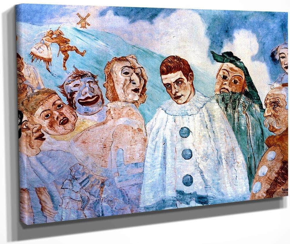 The Despair Of Pierrot By James Ensor Fine Art Print