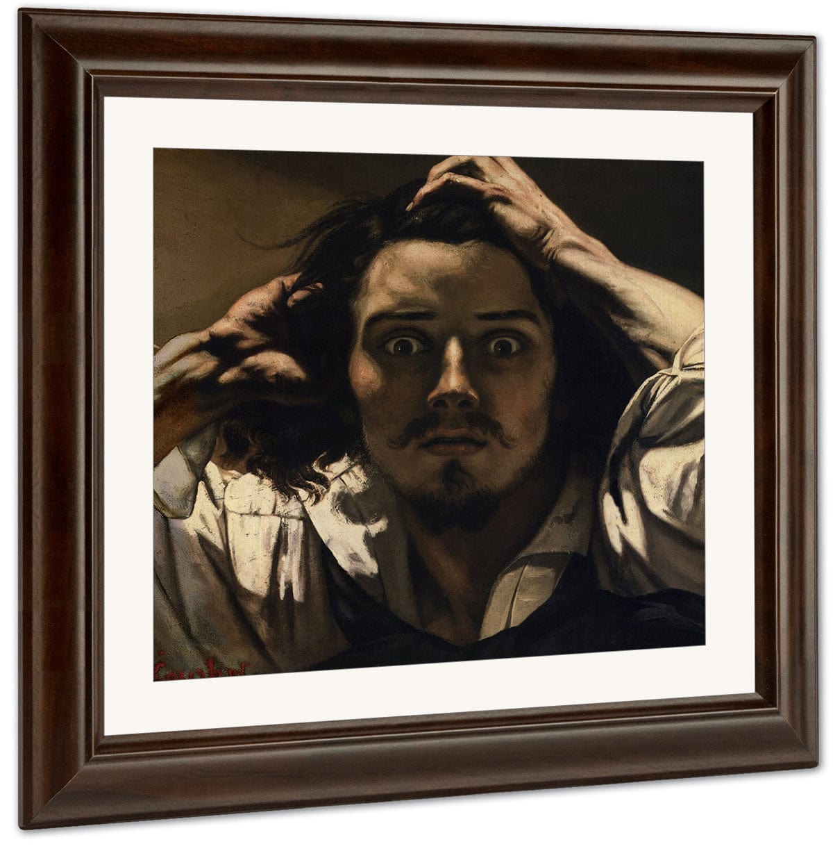 The Desperate Man By Gustave Courbet Fine Art Print