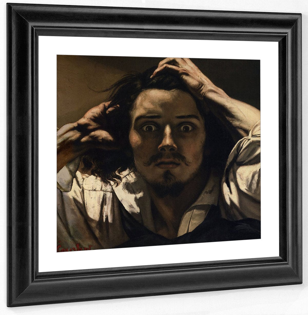 The Desperate Man By Gustave Courbet Fine Art Print