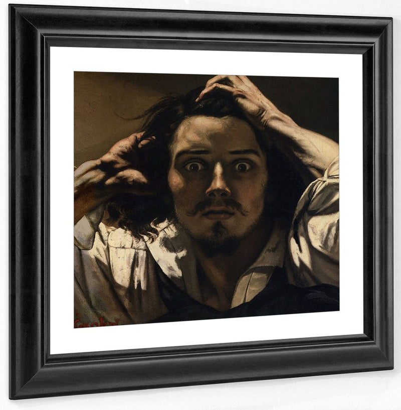 The Desperate Man By Gustave Courbet Fine Art Print