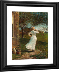 The Dinner Horn (Blowing The Horn At Seaside) By Winslow Homer Fine Art Print