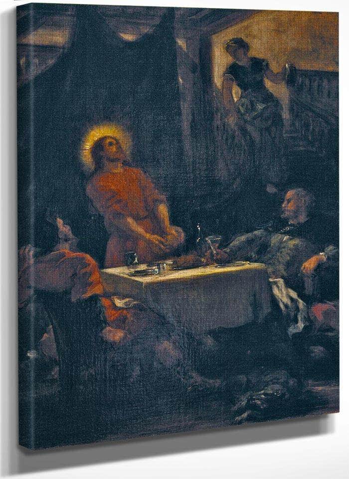 The Disciples At Emmaus By Eugene Delacroix Fine Art Print