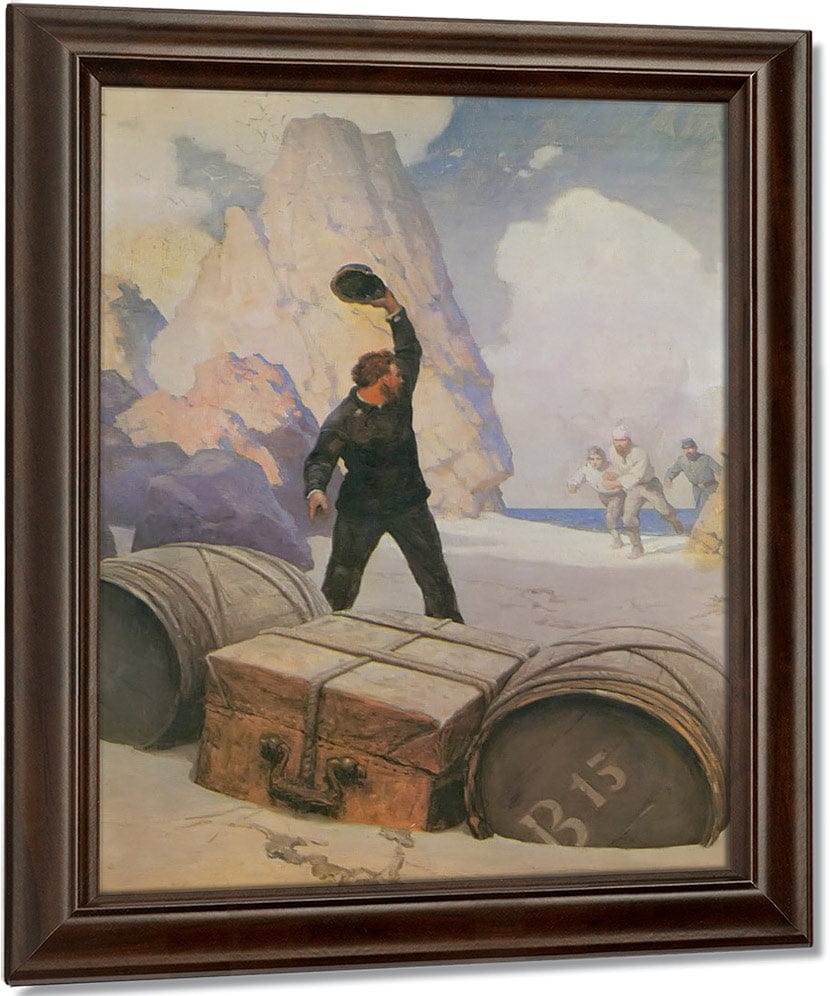The Discovery Of The Chest By NC Wyeth Fine Art Print