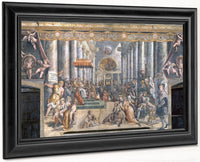 The Donation Of Constantine By Raphael Fine Art Print