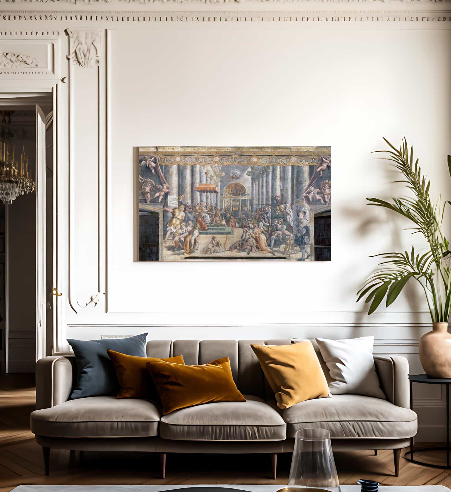 The Donation Of Constantine By Raphael Fine Art Print