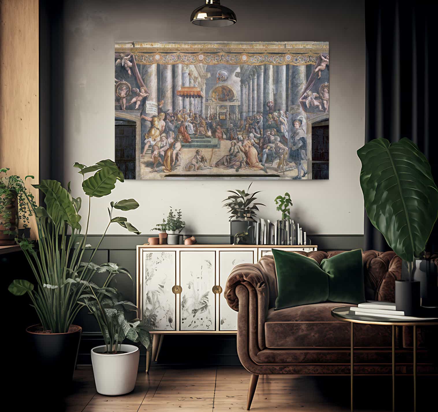 The Donation Of Constantine By Raphael Fine Art Print