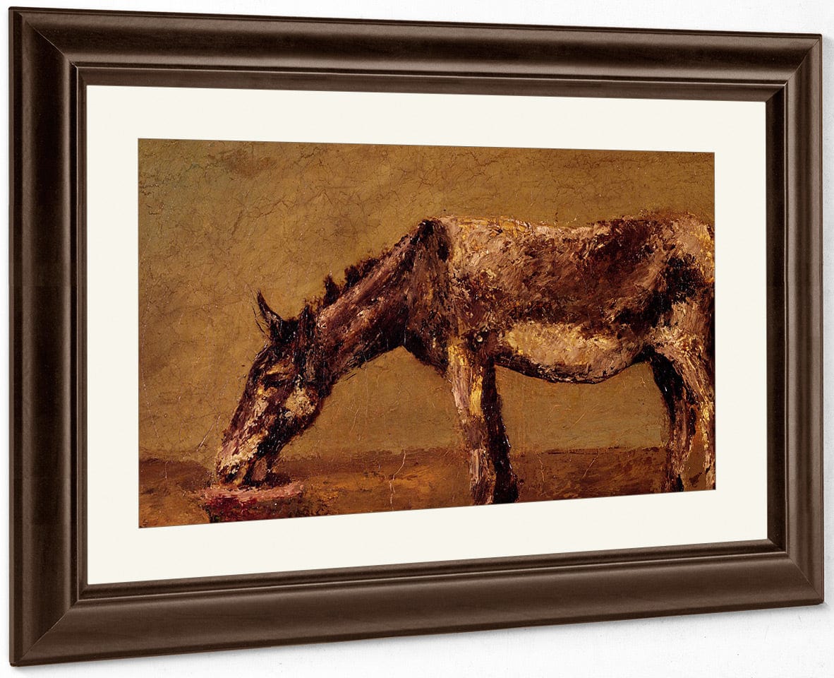 The Donkey By Jean Desire Gustave Courbet Fine Art Print