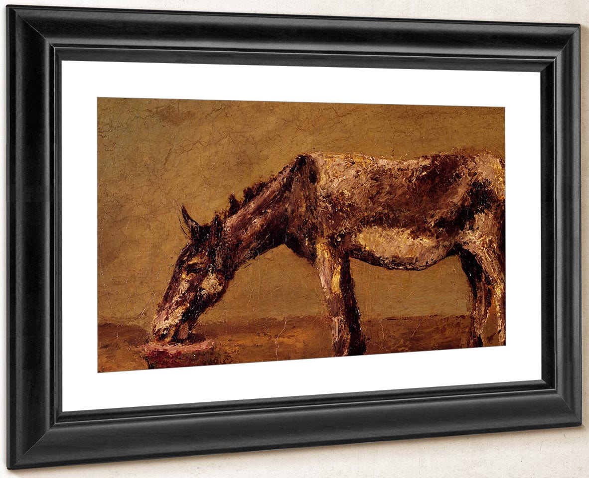 The Donkey By Jean Desire Gustave Courbet Fine Art Print