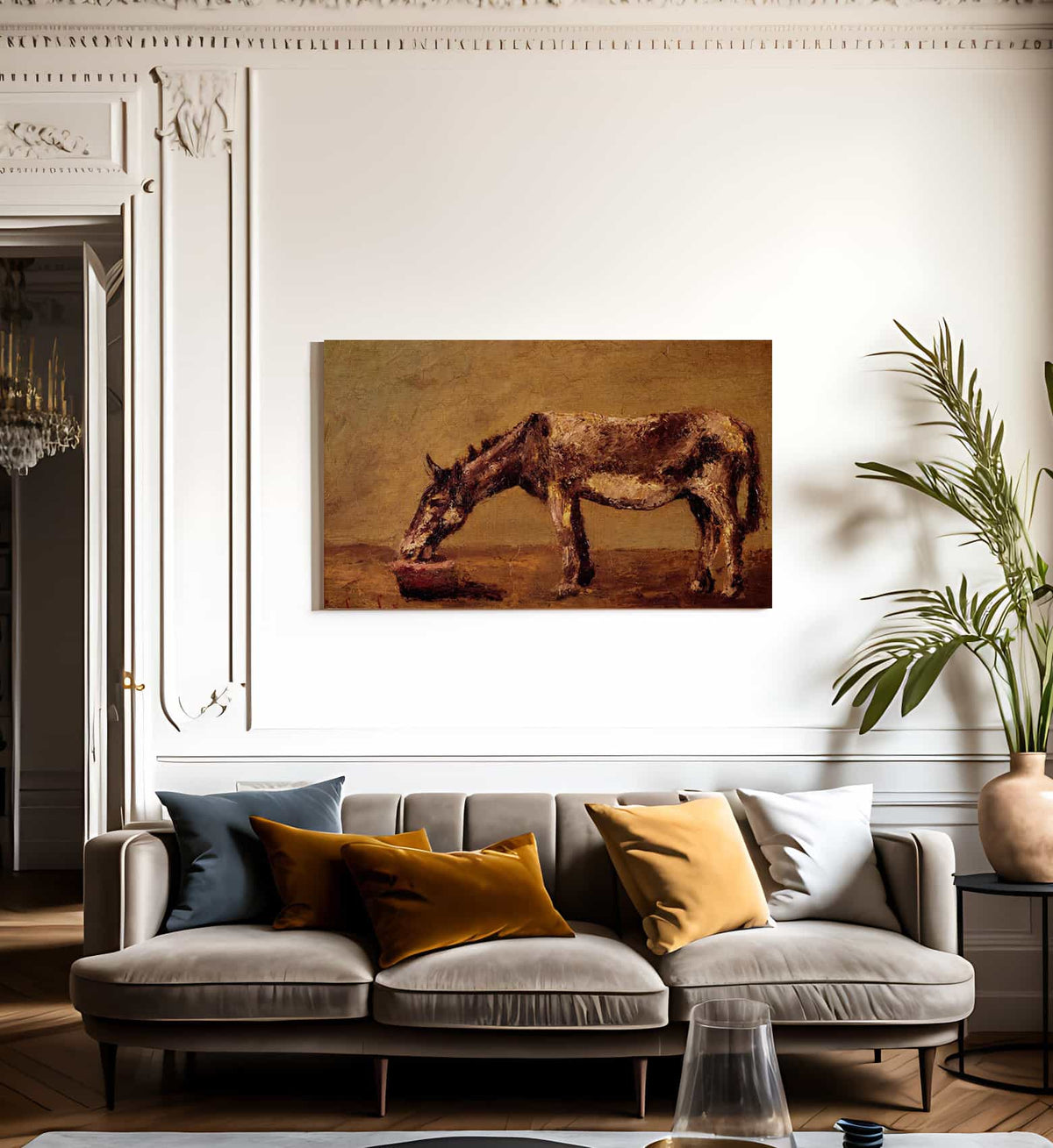 The Donkey By Jean Desire Gustave Courbet Fine Art Print