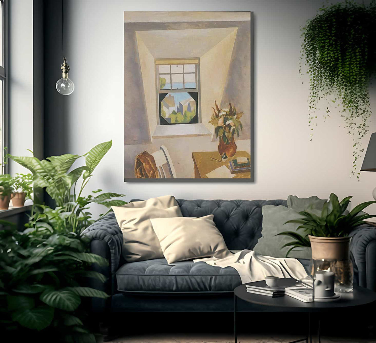 The Dormer Window By Niles Spencer Fine Art Print