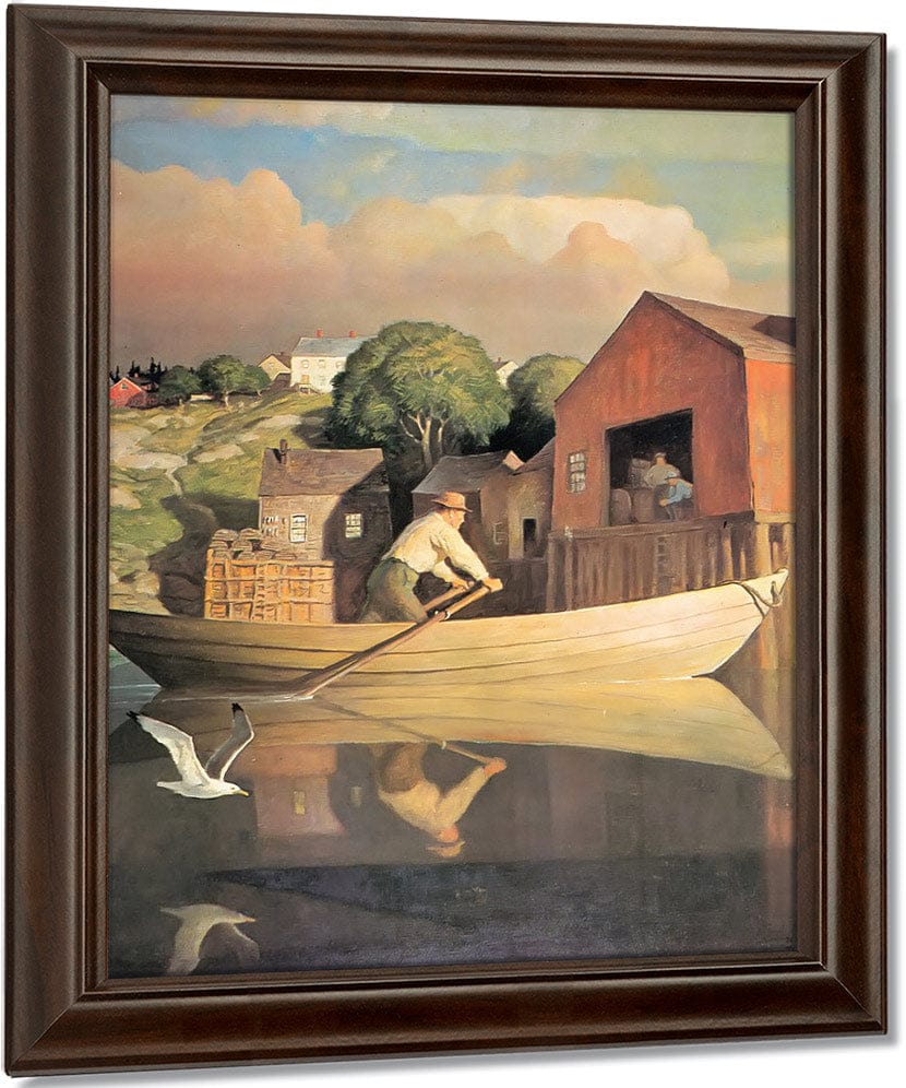 The Doryman (Evening) By NC Wyeth Fine Art Print