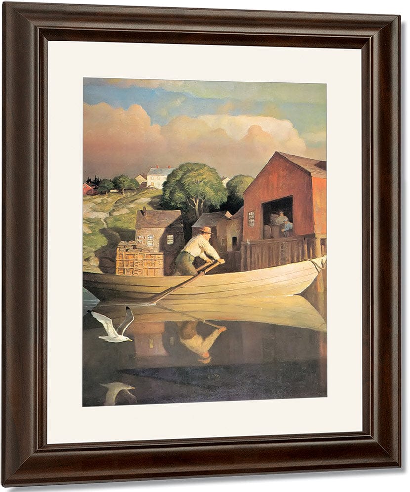 The Doryman (Evening) By NC Wyeth Fine Art Print