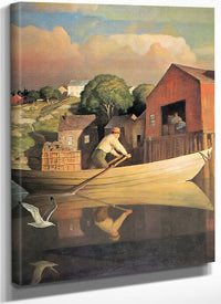 The Doryman (Evening) By NC Wyeth Fine Art Print