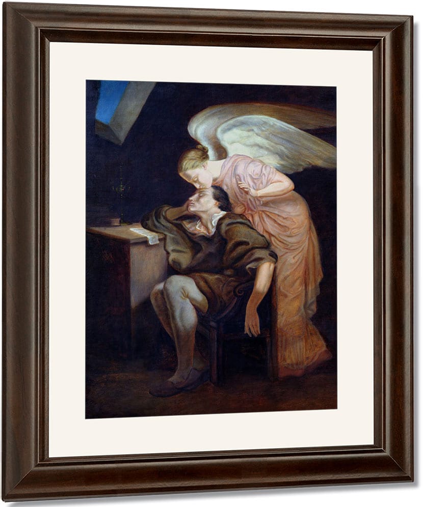The Dream Of The Poet Or, The Kiss Of The Muse By Paul Cezanne Fine Art Print