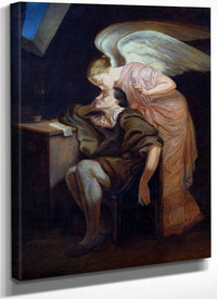 The Dream Of The Poet Or, The Kiss Of The Muse By Paul Cezanne Fine Art Print