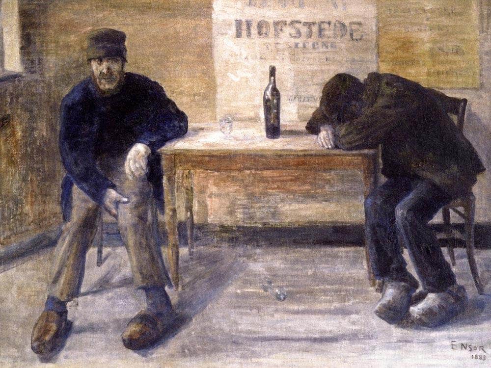 The Drunkards By James Ensor Fine Art Print