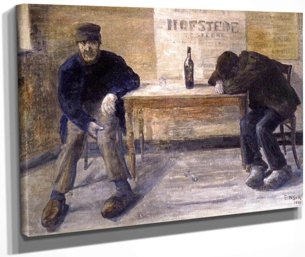 The Drunkards By James Ensor Fine Art Print