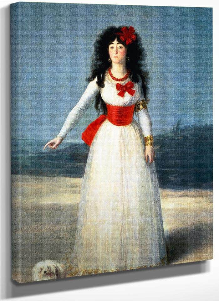 The Duchess Of Alba I By Francisco De Goya Fine Art Print