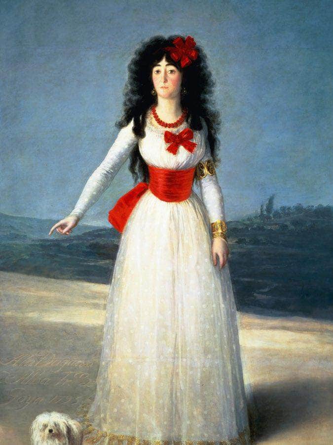 The Duchess Of Alba I By Francisco De Goya Fine Art Print