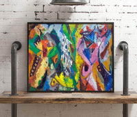 The Duet Painting Ernst Wilhelm Nay Canvas Art Fine Art Print