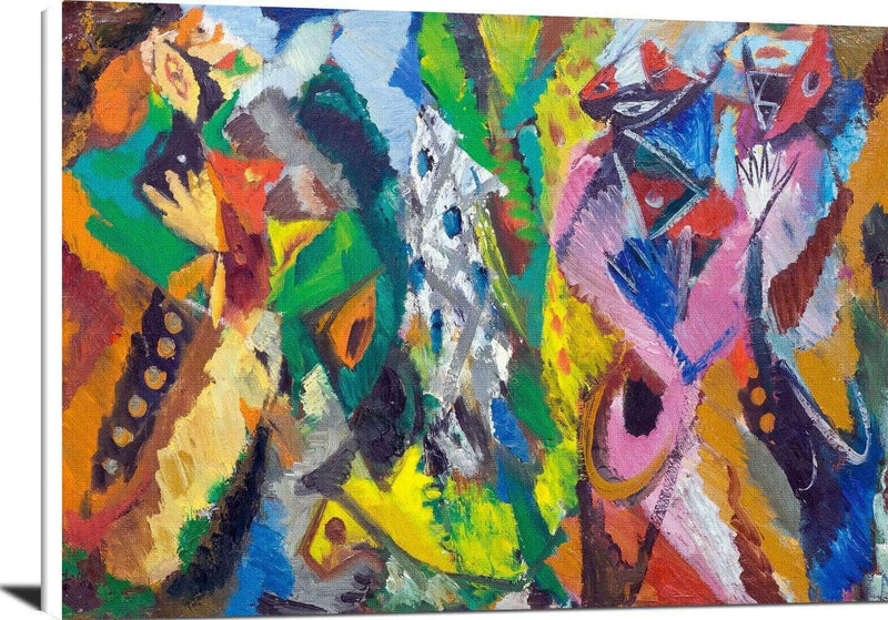 The Duet Painting Ernst Wilhelm Nay Canvas Art Fine Art Print