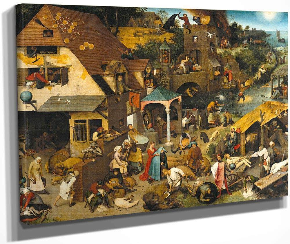 The Dutch Proverbs By I Fine Art Print