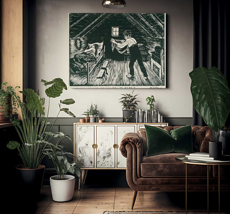 The Eager Suitor By Nicolai Astrup Fine Art Print