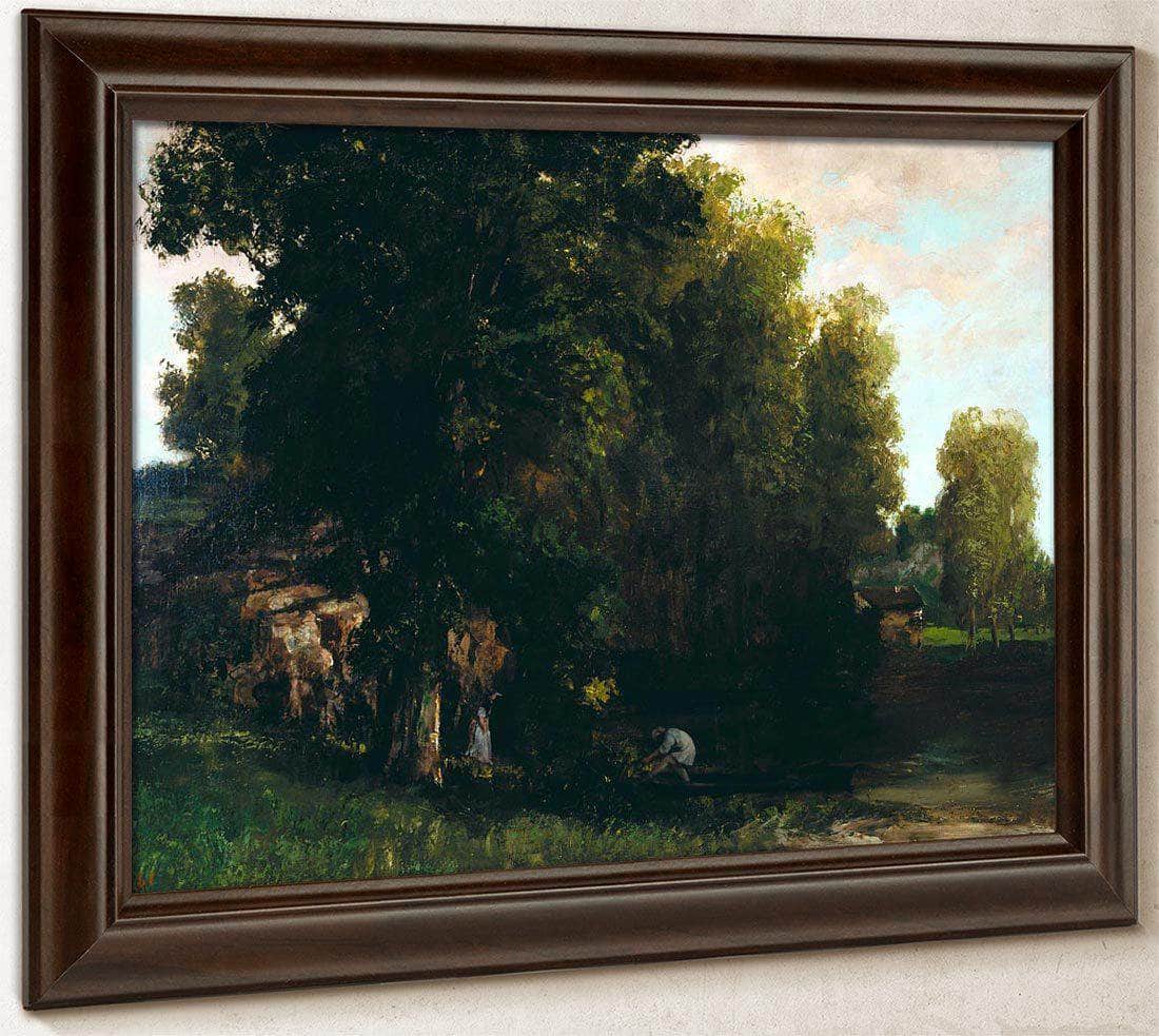 The Edge Of The Pool By Gusave Courbet Fine Art Print