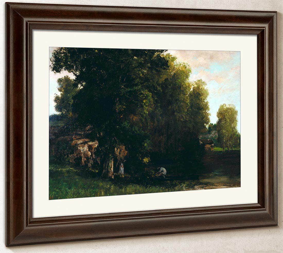 The Edge Of The Pool By Gusave Courbet Fine Art Print