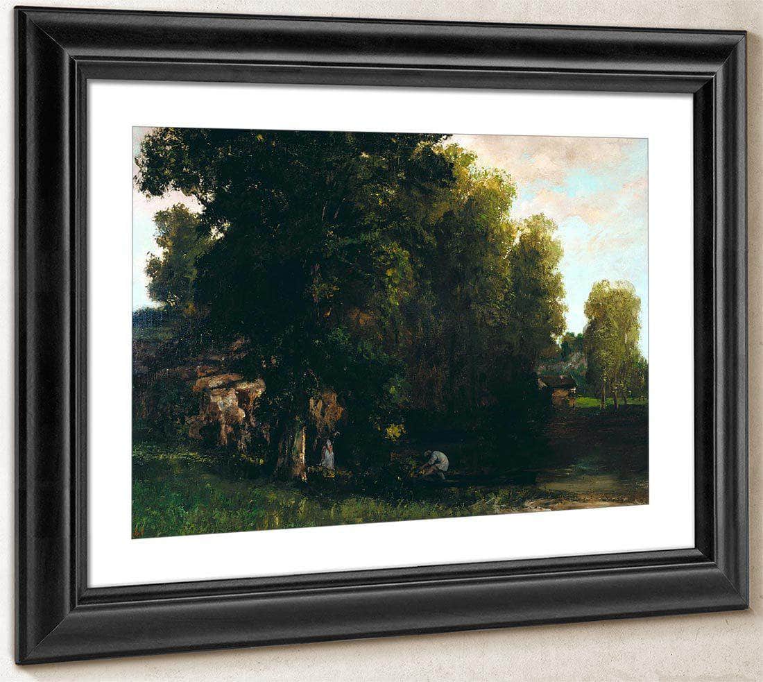 The Edge Of The Pool By Gusave Courbet Fine Art Print