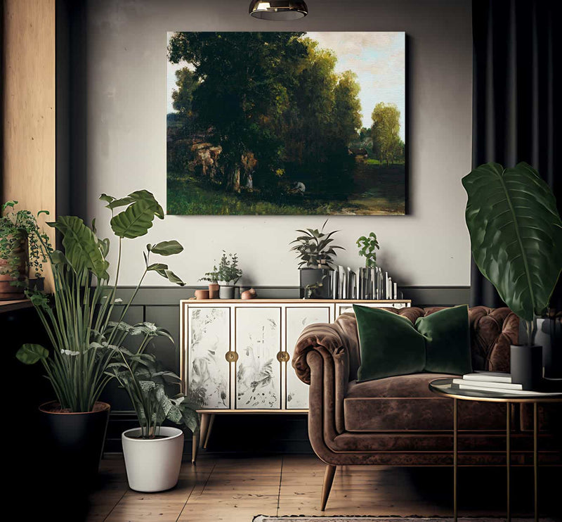 The Edge Of The Pool By Gusave Courbet Fine Art Print