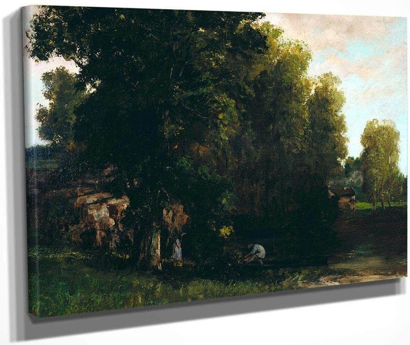 The Edge Of The Pool By Gusave Courbet Fine Art Print