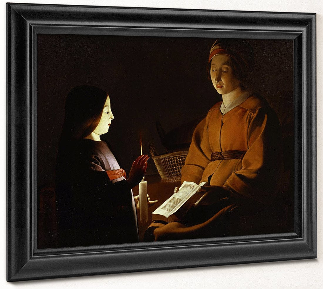 The Education Of The Virgin 1650 By Georges De La Tour Fine Art Print