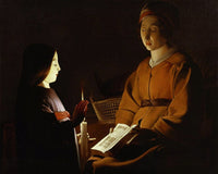The Education Of The Virgin 1650 By Georges De La Tour Fine Art Print