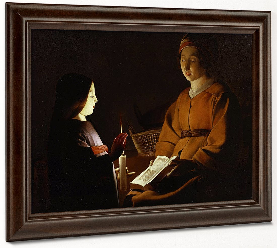The Education Of The Virgin 1650 By Georges De La Tour Fine Art Print