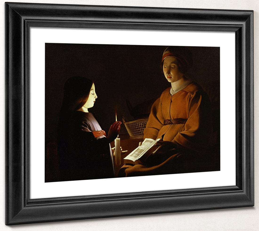 The Education Of The Virgin 1650 By Georges De La Tour Fine Art Print