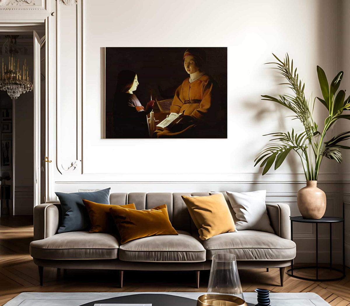 The Education Of The Virgin 1650 By Georges De La Tour Fine Art Print