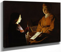 The Education Of The Virgin 1650 By Georges De La Tour Fine Art Print