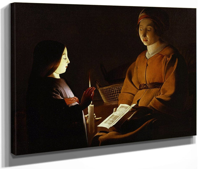 The Education Of The Virgin 1650 By Georges De La Tour Fine Art Print