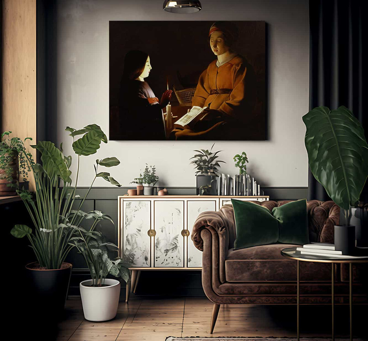 The Education Of The Virgin 1650 By Georges De La Tour Fine Art Print