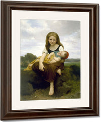 The Elder Sister By William Adolphe Bouguereau Fine Art Print