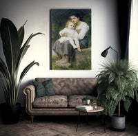 The Eldest Sister. La Soeur Aine By William Adolphe Bouguereau Fine Art Print