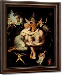The Elf Queen Titania And Labels, The Weavers With Donkey's Head By Henry Fuseli Fine Art Print