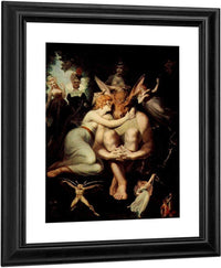 The Elf Queen Titania And Labels, The Weavers With Donkey's Head By Henry Fuseli Fine Art Print