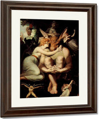 The Elf Queen Titania And Labels, The Weavers With Donkey's Head By Henry Fuseli Fine Art Print