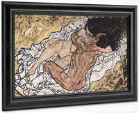 The Embrace 1917 Expressionism 98X169Cm Galerie Belvedere Austria By Egon Schiele Fine Art Print